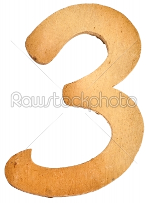 3 number clay