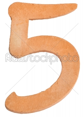 5 number clay