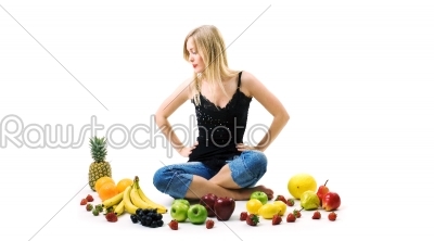 A lot of fresh fruit