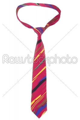 a necktie on white background