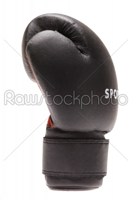 A single boxing glove on a white background.  