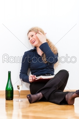 After Hour - young woman resting at home