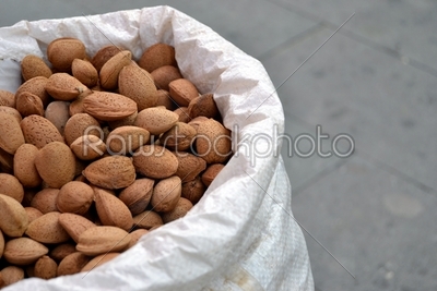Almonds sack