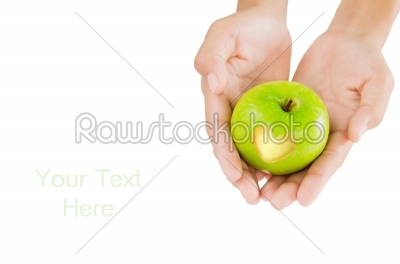apple and heart shape