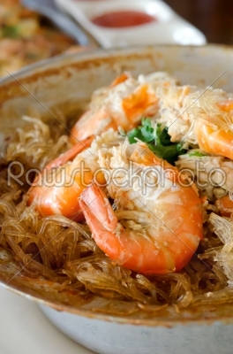 asian cuisine , baked prawn