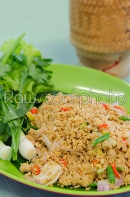 asian food, spicy salad