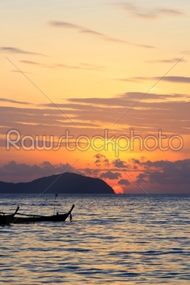Beautiful sunrise in Rawai Phuket