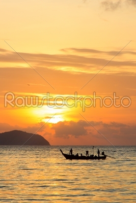 Beautiful sunrise in Rawai Phuket