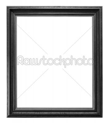 Black  vintage wooden picture frame