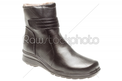Black boot, isolated on white 