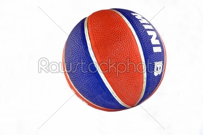 Blue and orange basket ball