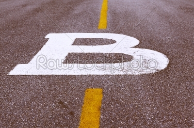 Brown B Sign 