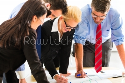 Business - People in office working as team