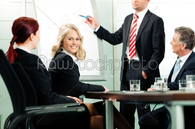 Business - presentation in team meeting