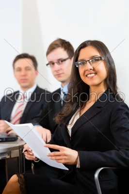 Business people during meeting in office