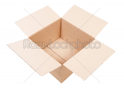 cardboard box isolated   
