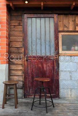 chairs and door