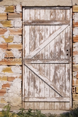 closeup  image of old doors