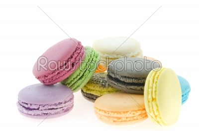 colorful  french macaroons