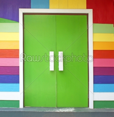 Colorful door.