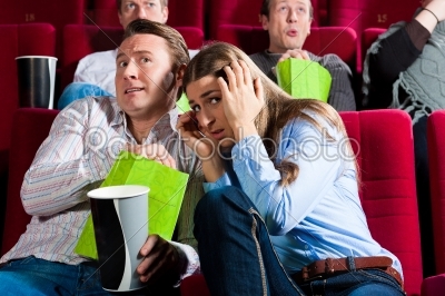 Couple in cinema
