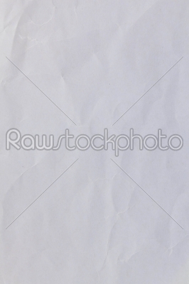 Crushed sheet of white paper 