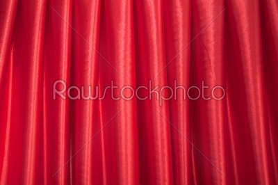 curl and soft red satin 