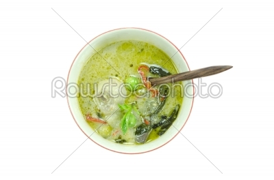 curry in bowl with spoon
