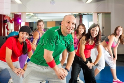Fitness - Zumba dance workout in gym