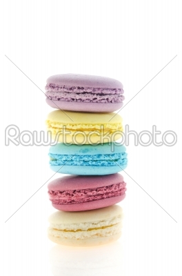 five  french macaroons