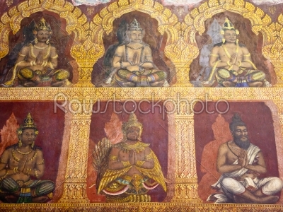 fresco art at Wat Thai