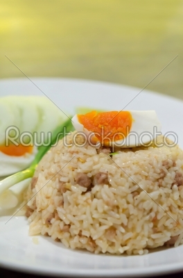 fried rice and egg