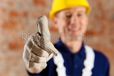 Friendly and reliable construction worker