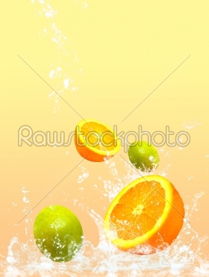 fruit splashing