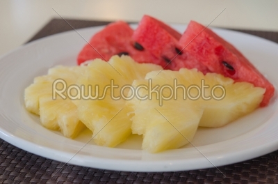 fruits on dish