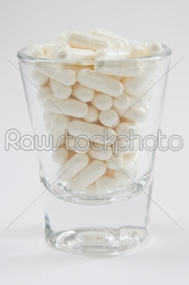 full of white pills 