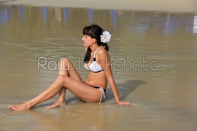 girl on the shore