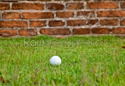 golf ball and the wall