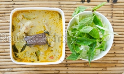 green curry thai food