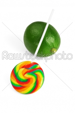 lollipop and lime