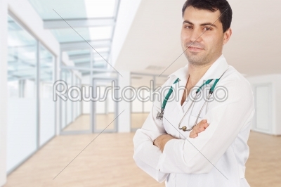medical doctor with stethoscope