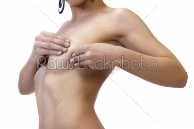 Naked woman search fibrocystic mastopathy, isolated white