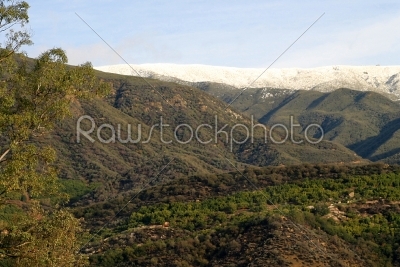 Ojai Valley With Snow
