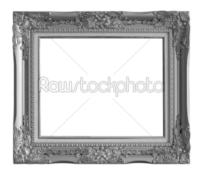 Old black picture frame
