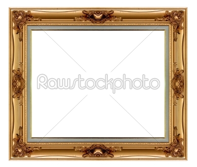 Old gold picture frame