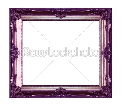 Old purple picture frame