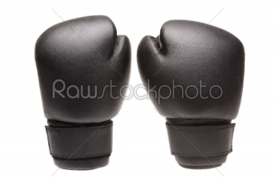 par boxing gloves on a white background.  