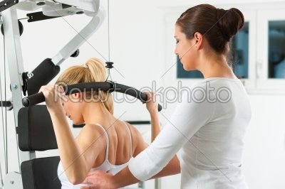 Patient at the physiotherapy 