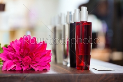 Perfume in drugstore or shop