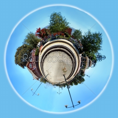 Planet Train Station-Panoramic 360 degree